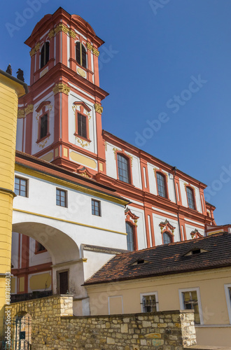 Tower of the Church of the Annunciation in Litomerice, Czech Republic © venemama