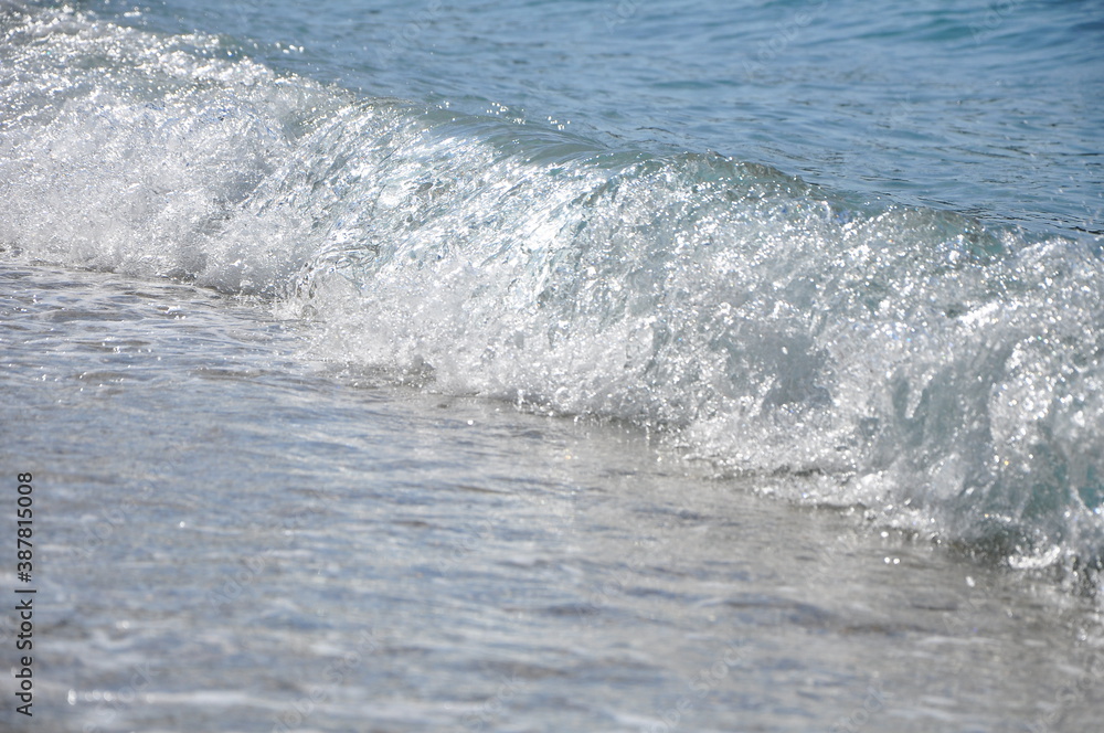 waves on the beach