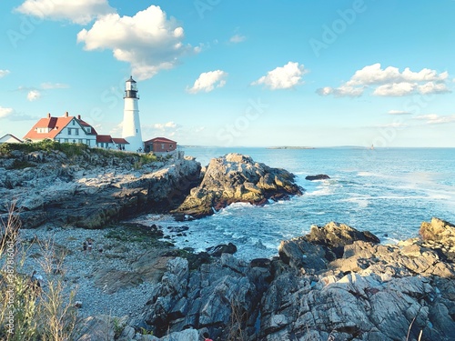 Portland Headlight, also called the Cape Elizabeth Lighthouse in Cape Elizabeth, Maine.