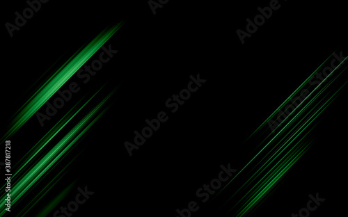 Background black and green dark are light with the gradient is the Surface with templates metal texture soft lines tech gradient abstract diagonal background silver black sleek with gray. © Kamjana