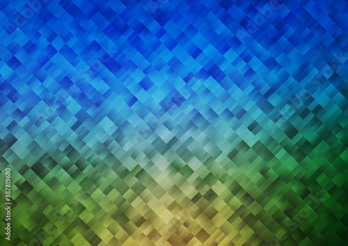 Light Blue, Green vector cover in polygonal style.