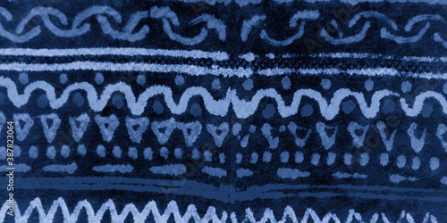 Marine Embroidery Design. Woven Texture. Ethnic 