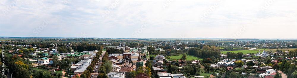 Panorama of the city of Suzdal in Russia