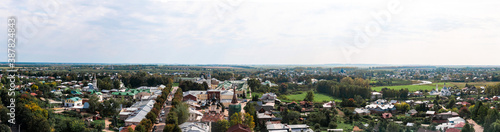 Panorama of the city of Suzdal in Russia