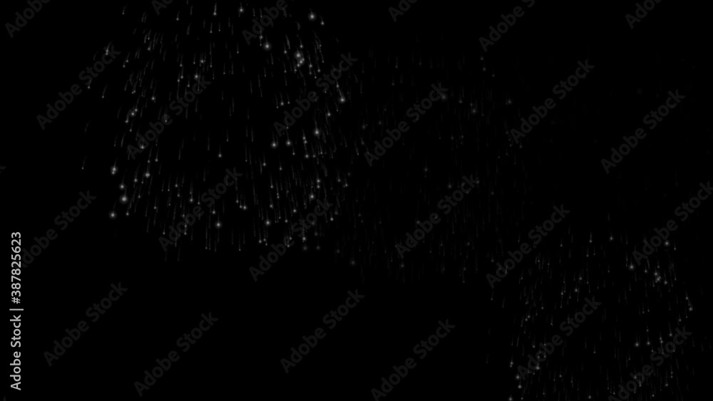 Shining Fireworks Show in the Night Sky. New Year Celebration. Colorful Fireworks Background. Isolated Fireworks Animation with Alpha Channel Shining Fireworks Show in the Night Sky. New Year Celebration. Colorful Fireworks Background. Isolated Fireworks Animation with Alpha Channel