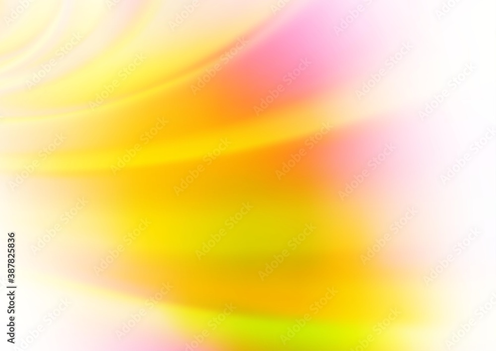 Light Pink, Yellow vector blurred bright template.