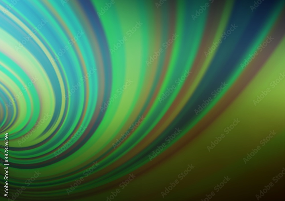 Dark Green vector blurred background. Dark Green vector blurred background.