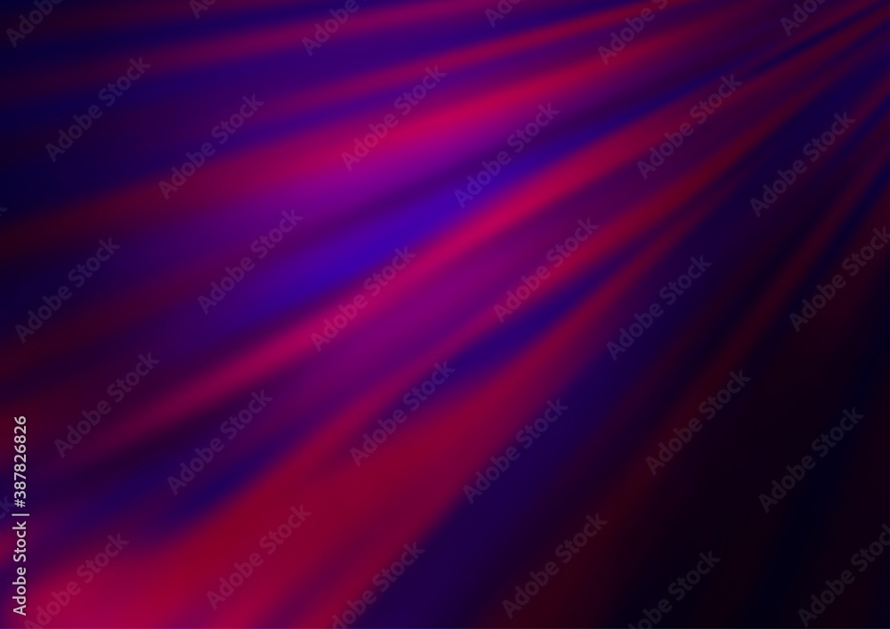 Naklejka premium Dark Purple vector texture with colored lines.