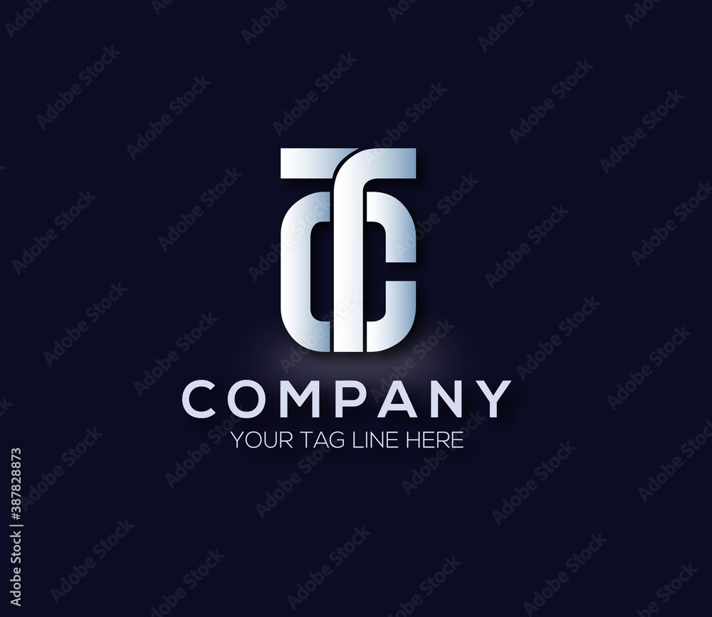 TC Alphabet Modern Logo Design Concept TC Alphabet Modern Logo Design Concept