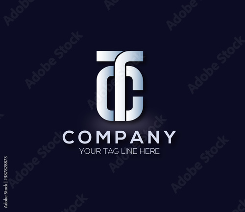 TC Alphabet Modern Logo Design Concept