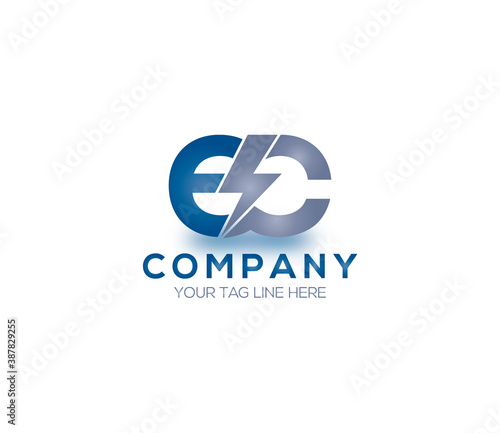EC Alphabet Electric Logo Design Concept Free Download EC Alphabet Electric Logo Design Concept - GFXLoad