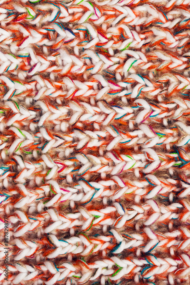 texture of knitted orange scarf texture of knitted orange scarf