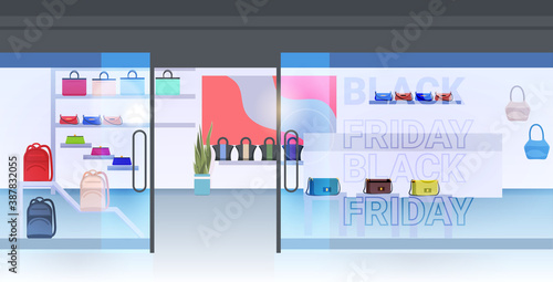 modern fashion shop interior empty no people female clothing store horizontal vector illustration