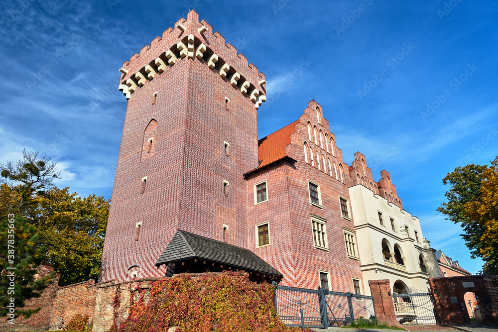 red brick tower reconstructed royal castle