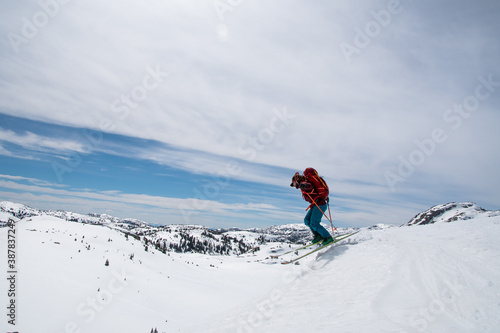 skier jumping
