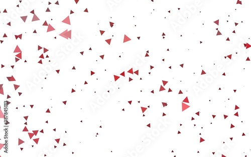 Light Green  Red vector template with crystals  triangles.