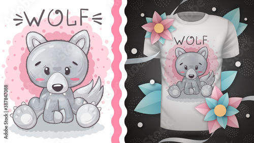Wolf woof - idea for print t-shirt