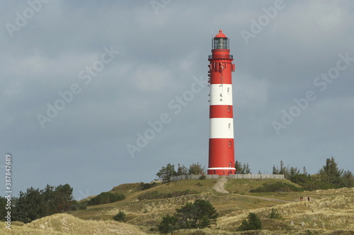 Lighthouse  Isle of Amrum  North Frisian islands  Schleswig-Holstein  Germany