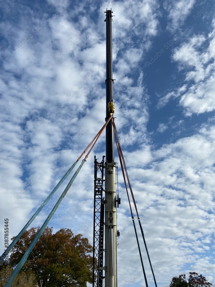Obraz premium Construction Crane - Route 603 - Montgomery County, VA