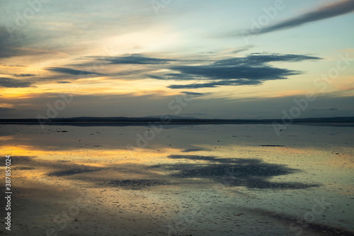 Beautiful Salt Lake Tuz Golu in Turkey. One of the largest salt lakes in the world.