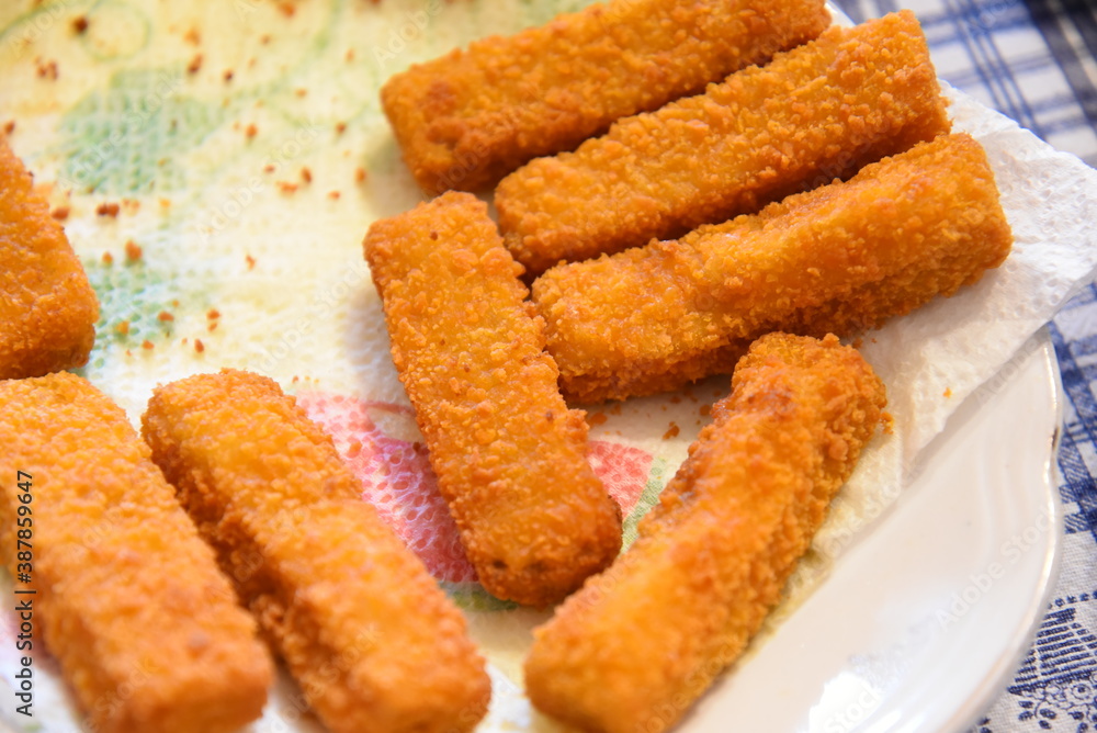 Fried fish Snack in the Plate Fried fish Snack in the Plate