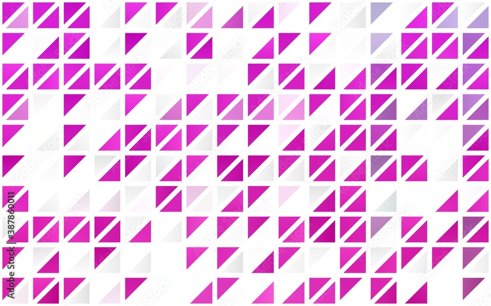 Light Pink vector seamless backdrop with lines, triangles. Light Pink vector seamless backdrop with lines, triangles.