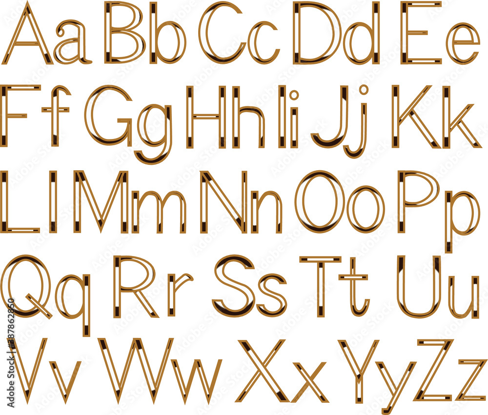 Letters of the english alphabet. Letters of the english alphabet.