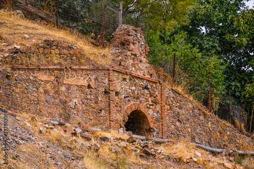 Mining ruins of Minas de Horcajo, Almodovar del Campo, Ciudad Real, Spain photo
