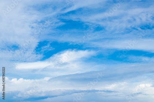 Cirrocumulus and Altocumulus clouds in fine weather