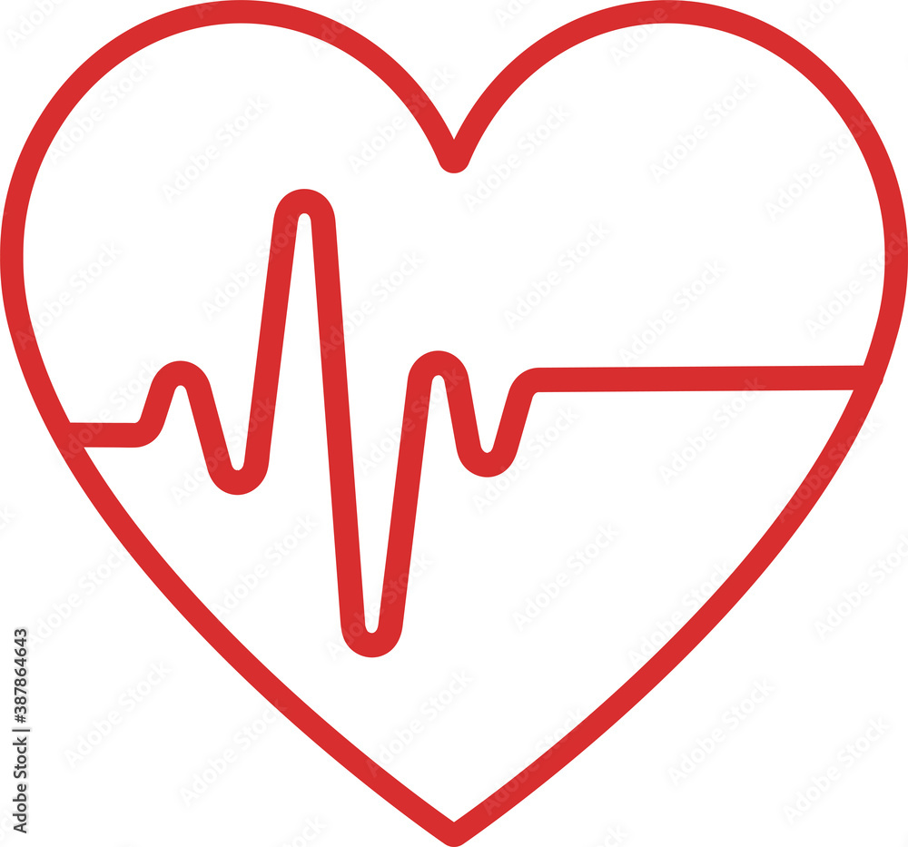 heart rhythm set, Electrocardiogram, ECG - EKG signal, Heart Beat pulse line concept design isolated on white background heart rhythm set, Electrocardiogram, ECG - EKG signal, Heart Beat pulse line concept design isolated on white background