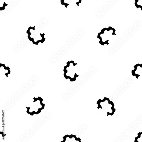 Outline seamless pattern with the letter of the English alphabet on a white background. Beautiful font in a flat style. Geometric letter print.
Stock vector illustration for design, decor, fabric