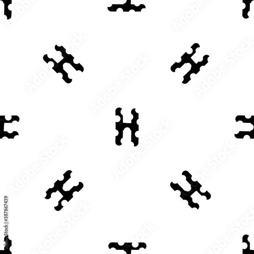 Outline seamless pattern with the letter of the English alphabet on a white background. Beautiful font in a flat style. Geometric letter print.
Stock vector illustration for design, decor, fabric