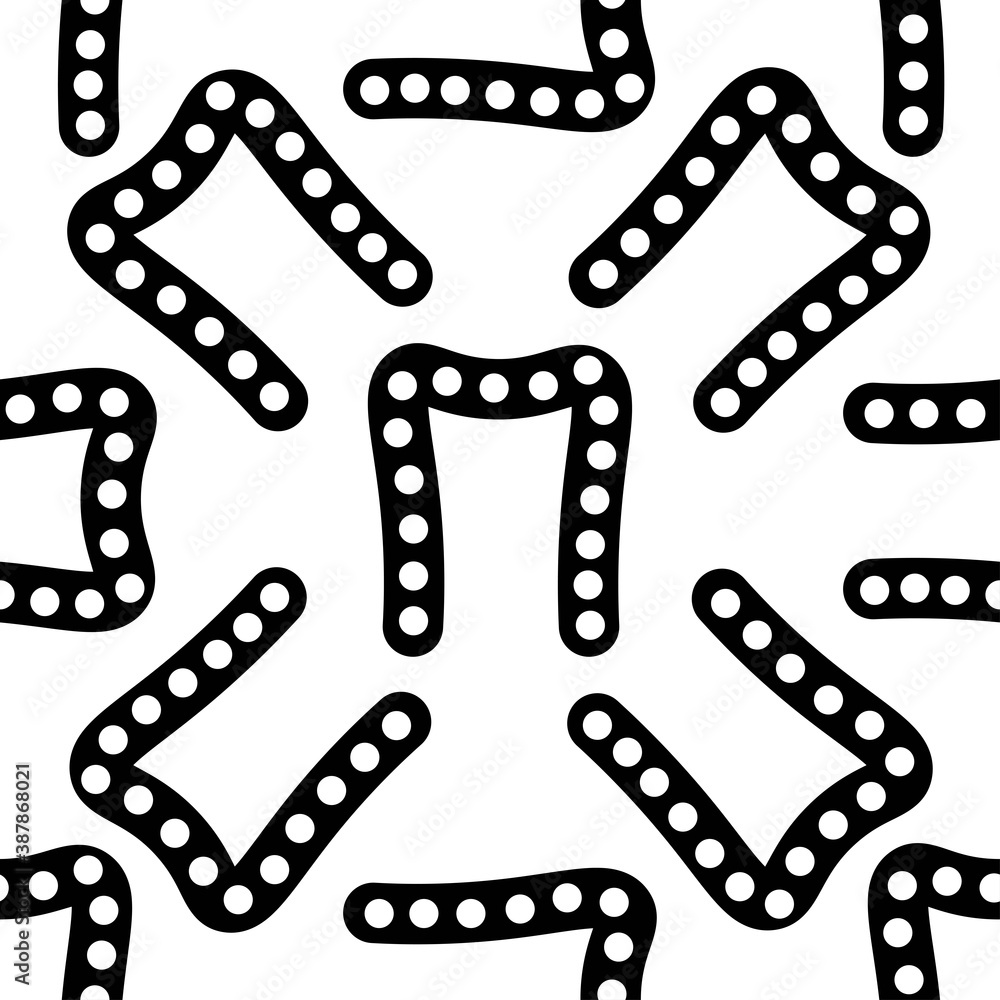 Outline seamless pattern with polka-dot russian alphabet letter on white background. Cute black and white font in flat style. Geometric letter print.
Stock vector illustration for design, decor Outline seamless pattern with polka-dot russian alphabet letter on white background. Cute black and white font in flat style. Geometric letter print.
Stock vector illustration for design, decor