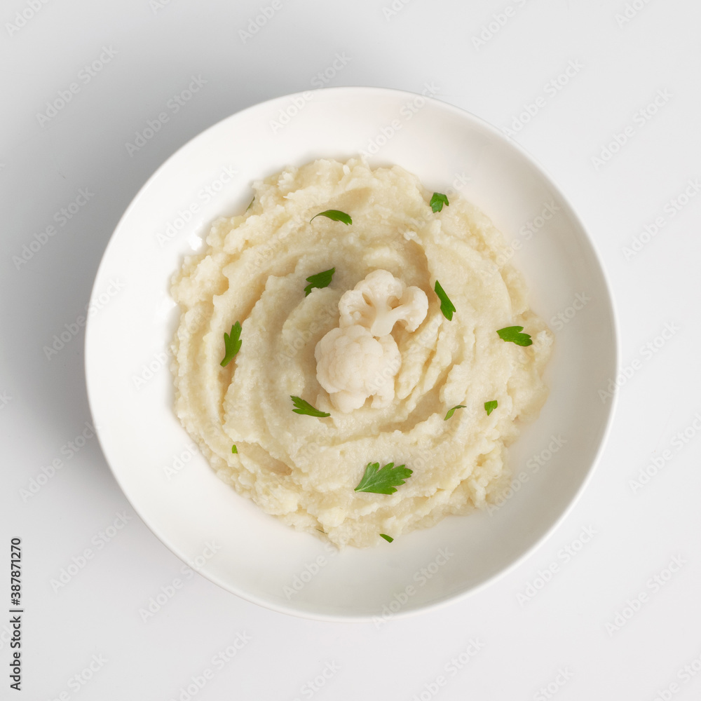 Homemade Cauliflower Puree or Colcannon with Mashed Cabbage Homemade Cauliflower Puree or Colcannon with Mashed Cabbage
