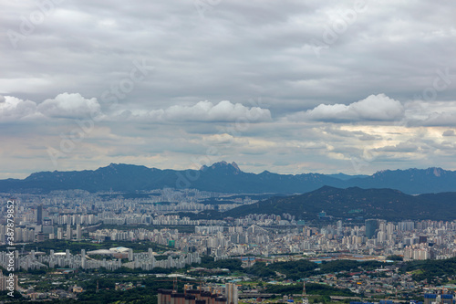View of Seoul City  South Korea © kampon