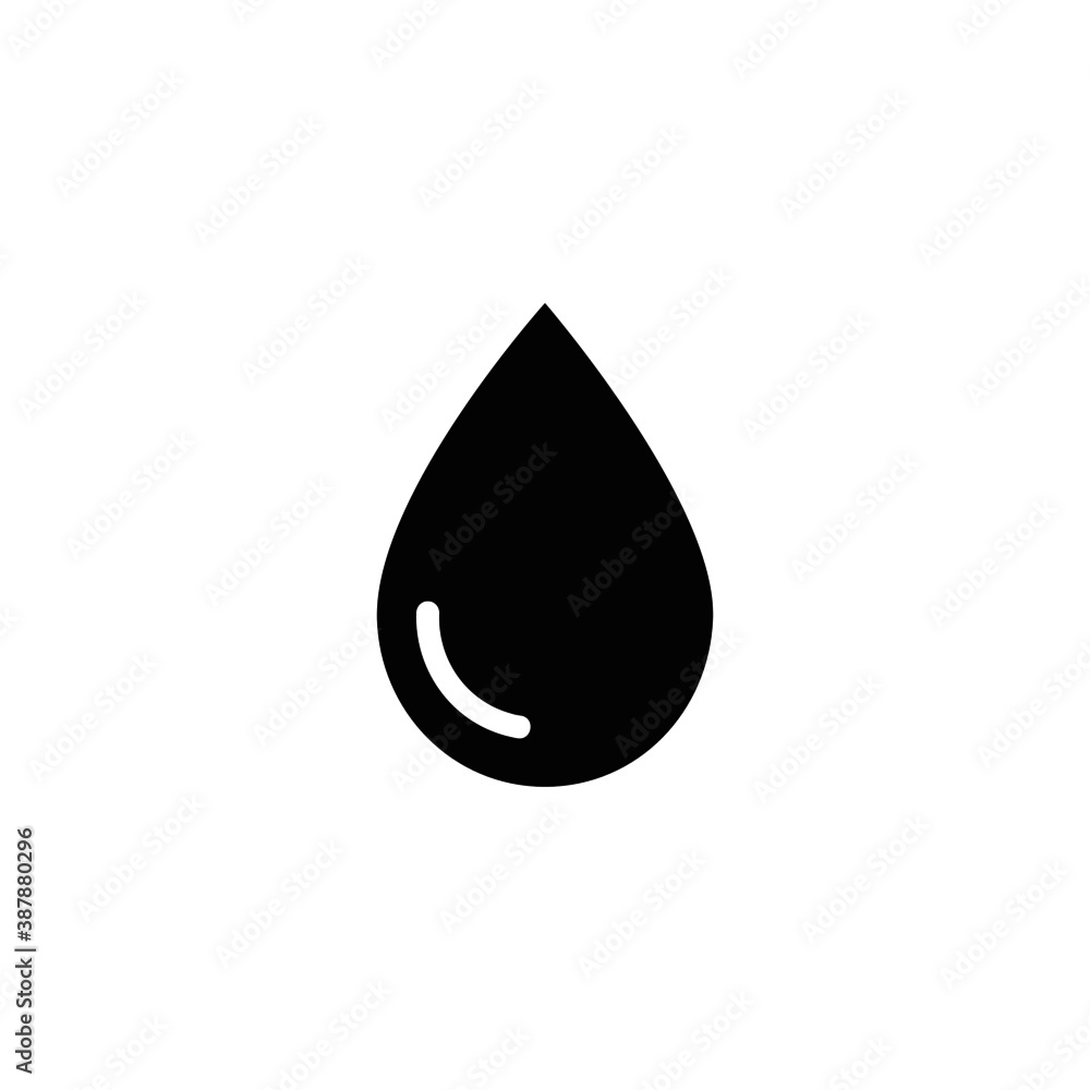 isolated drop water vector icon in trendy flat style isolated drop water vector icon in trendy flat style