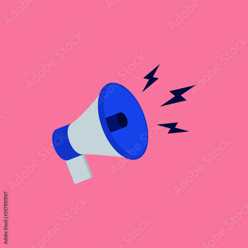 Megaphone Icon Vector Logo Design Template
