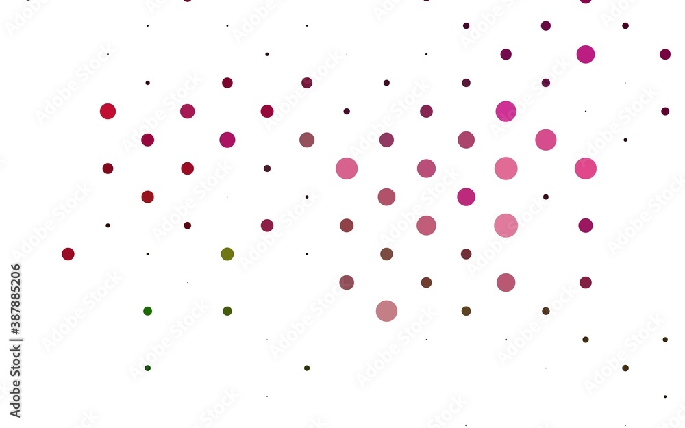 Light Pink, Green vector texture with disks. Light Pink, Green vector texture with disks.
