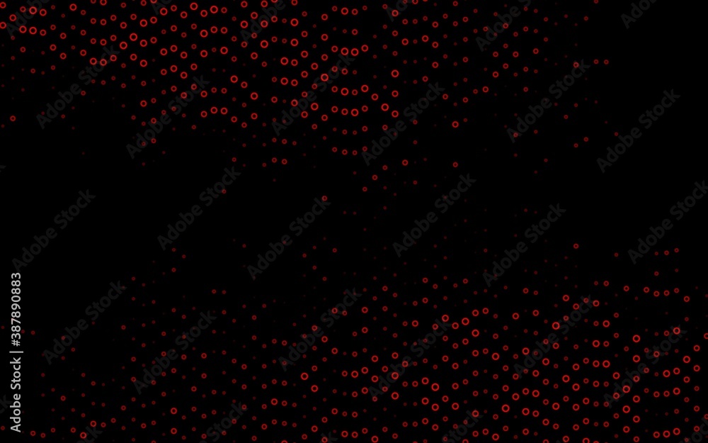 Light Red vector template with circles.