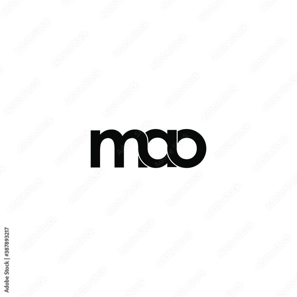 mao letter original monogram logo design mao letter original monogram logo design