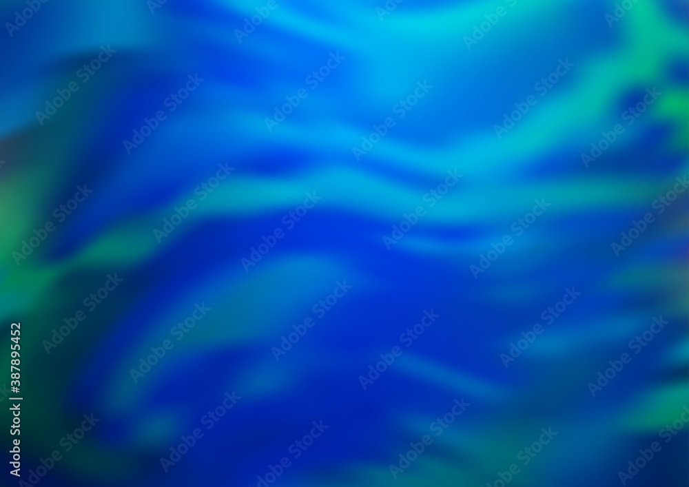 Fototapeta premium Light BLUE vector blurred bright template.