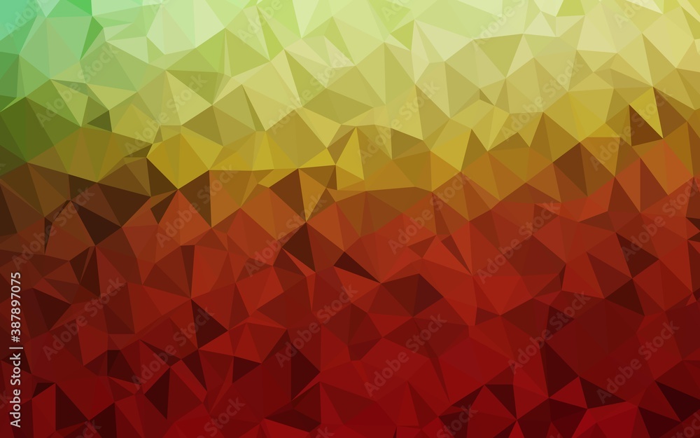 Dark Green, Red vector blurry triangle texture. Dark Green, Red vector blurry triangle texture.