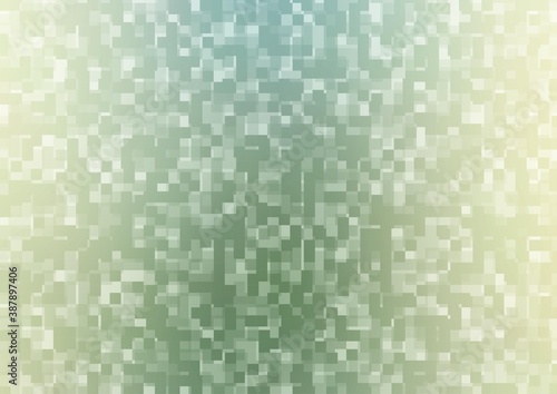 Light Blue, Green vector template with crystals, rectangles.