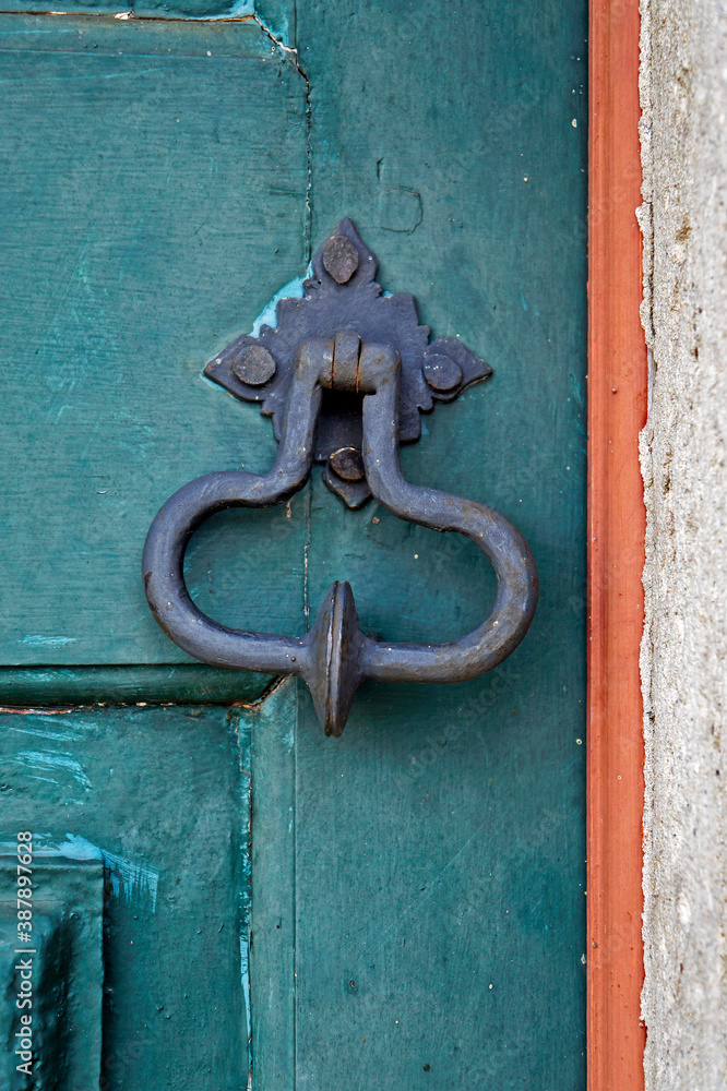 Ancient door detail, Ouro Preto, Minas Gerais, Brazil