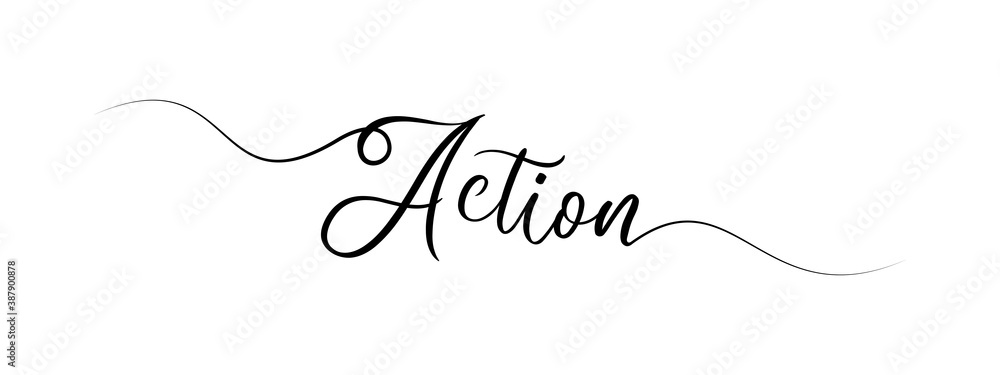 letter action script calligraphy banner black color letter action script calligraphy banner black color