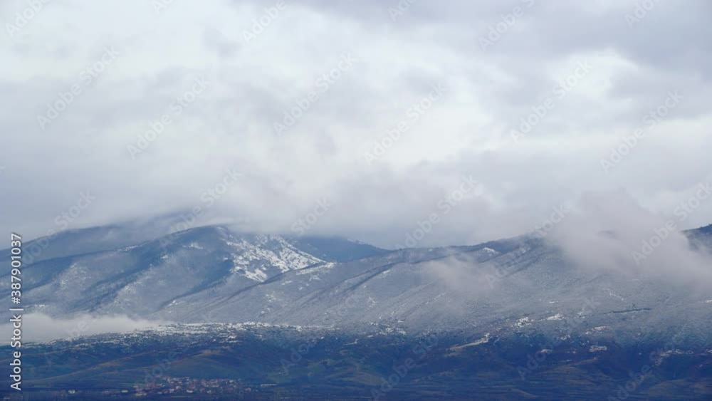 Mountain Landscape Timelapse with fast moving fog,mist,cloud Mountain Landscape Timelapse with fast moving fog,mist,cloud