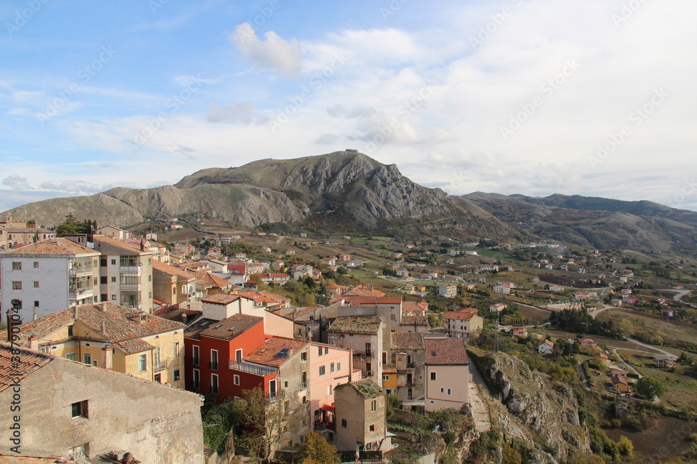 Aerial view a an Italian commune.