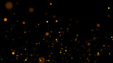 Abstract background shining gold particles. Shimmering Glittering Particles With Bokeh Particles Background. Flickering Particles.  New year and Christmas background. 