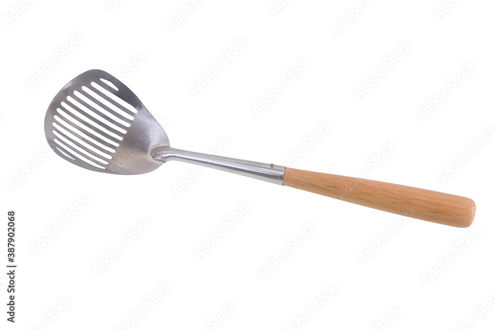 spade of frying pan isolated on white with clipping path spade of frying pan isolated on white with clipping path