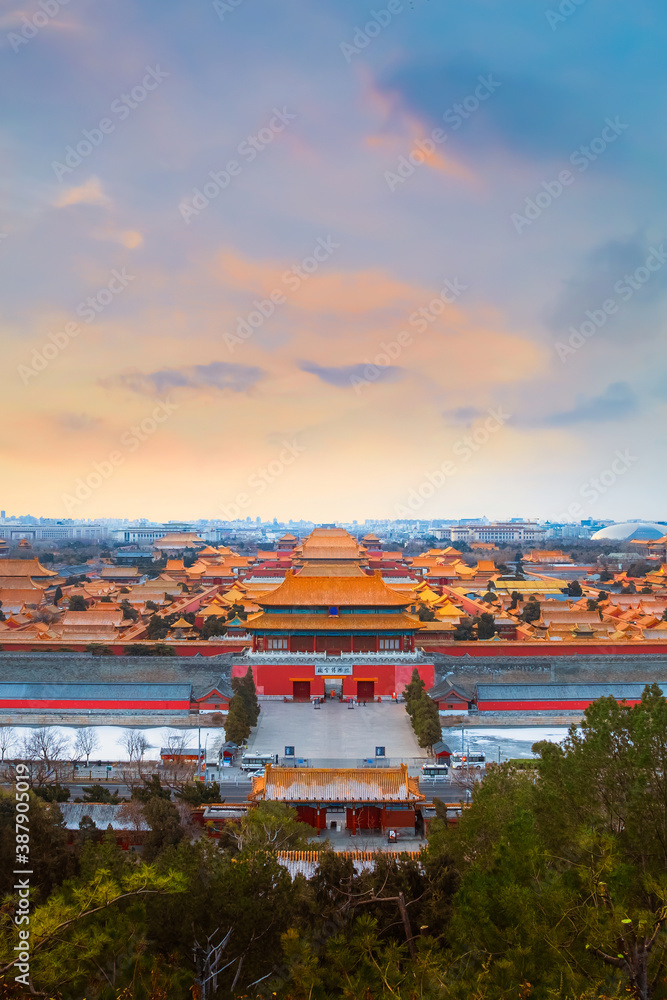 Shenwumen (Gate of Divine Prowess) at the Forbidden City in Beijing, China